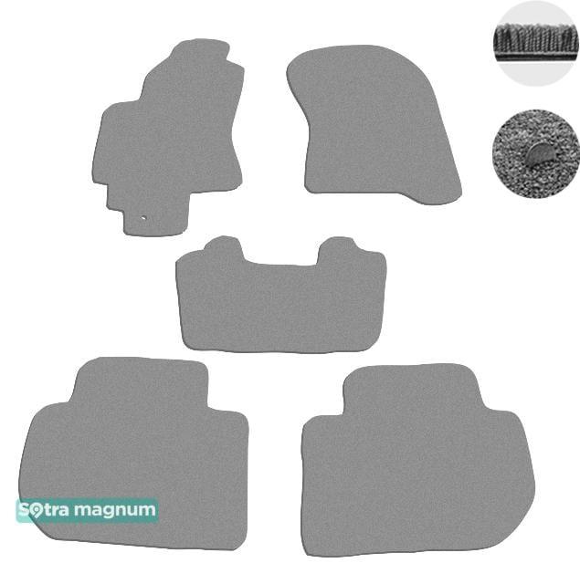 Sotra 06988-MG20-GREY Interior mats Sotra two-layer gray for Subaru Tribeca (2006-2014), set 06988MG20GREY