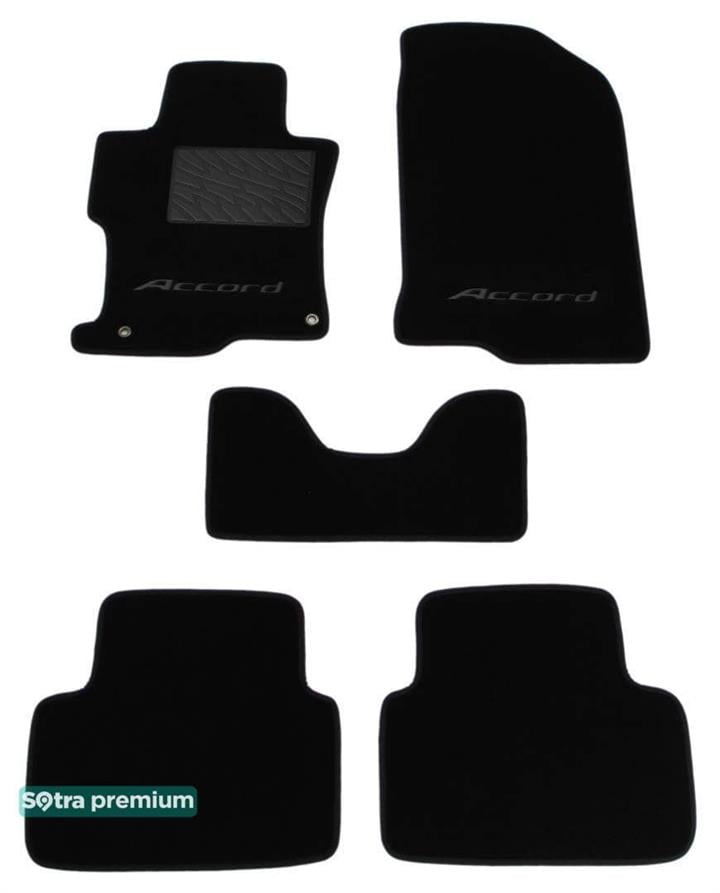 Sotra 06990-CH-BLACK Interior mats Sotra two-layer black for Honda Accord us (2007-2012), set 06990CHBLACK