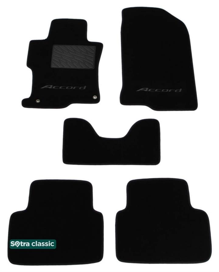 Sotra 06990-GD-BLACK Interior mats Sotra two-layer black for Honda Accord us (2007-2012), set 06990GDBLACK