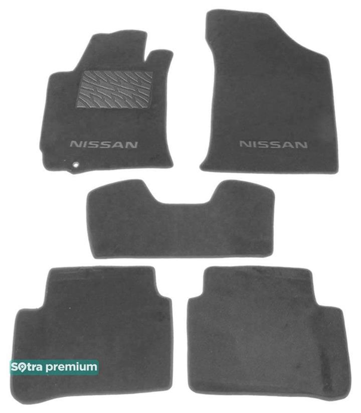 Sotra 07015-CH-GREY Interior mats Sotra two-layer gray for Nissan Altima (2007-2012), set 07015CHGREY