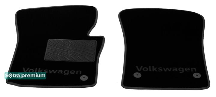 Sotra 07017-CH-BLACK Interior mats Sotra two-layer black for Volkswagen Caddy (2004-2015), set 07017CHBLACK