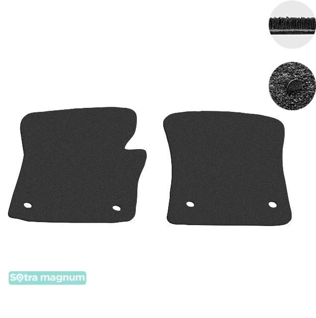 Sotra 07017-MG15-BLACK Interior mats Sotra two-layer black for Volkswagen Caddy (2004-2015), set 07017MG15BLACK