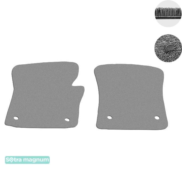 Sotra 07017-MG20-GREY Interior mats Sotra two-layer gray for Volkswagen Caddy (2004-2015), set 07017MG20GREY