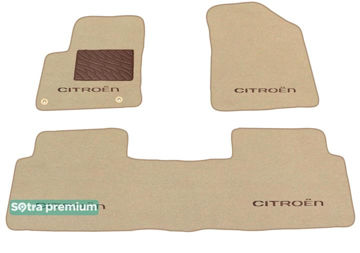 Sotra 07019-CH-BEIGE Interior mats Sotra two-layer beige for Citroen C5 (2008-), set 07019CHBEIGE