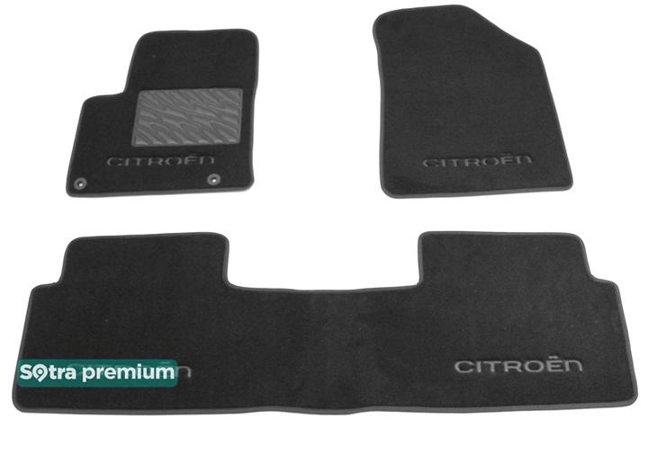 Sotra 07019-CH-GREY Interior mats Sotra two-layer gray for Citroen C5 (2008-), set 07019CHGREY