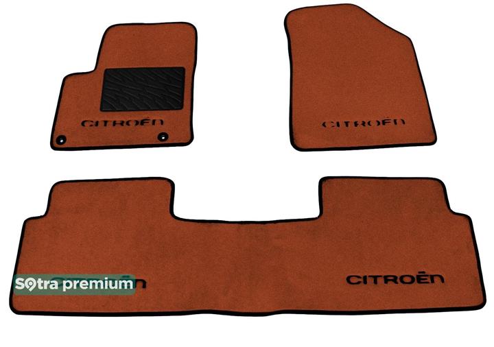 Sotra 07019-CH-TERRA Interior mats Sotra two-layer terracotta for Citroen C5 (2008-), set 07019CHTERRA