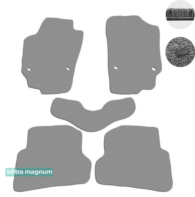 Sotra 07032-MG20-GREY Interior mats Sotra two-layer gray for Seat Ibiza (2008-2016), set 07032MG20GREY