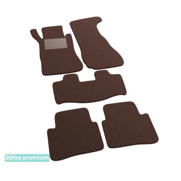 Sotra 07033-CH-CHOCO Interior mats Sotra two-layer brown for Mercedes C-class (2000-2006), set 07033CHCHOCO
