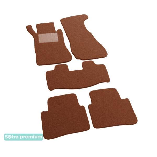 Sotra 07033-CH-TERRA Interior mats Sotra two-layer terracotta for Mercedes C-class (2000-2006), set 07033CHTERRA