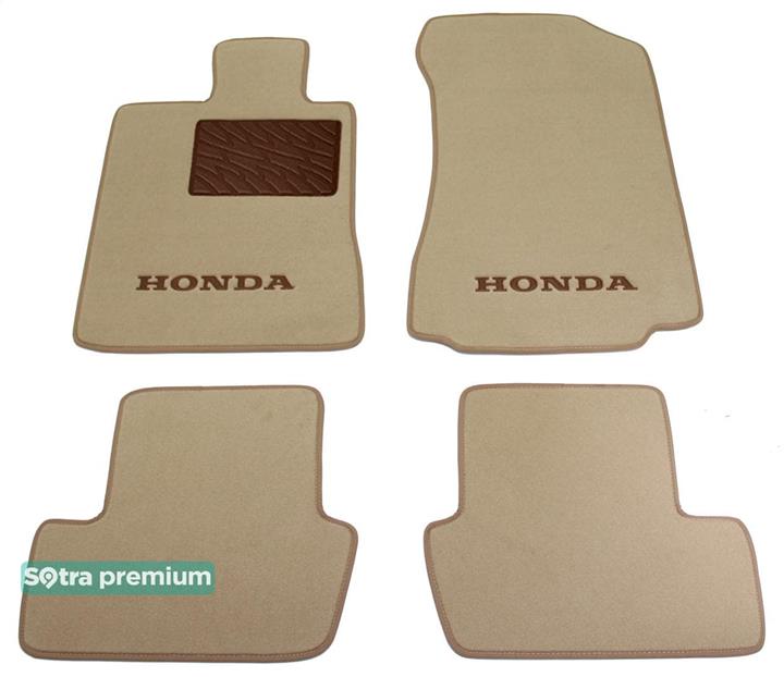 Sotra 07035-CH-BEIGE Interior mats Sotra two-layer beige for Honda Legend (2009-2010), set 07035CHBEIGE