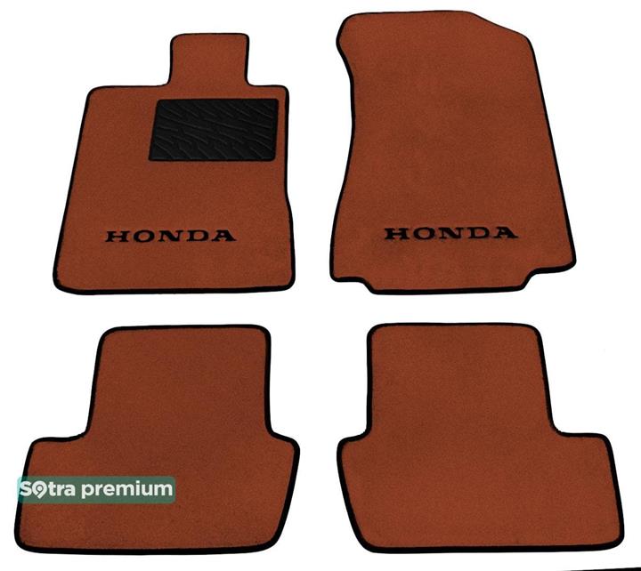 Sotra 07035-CH-TERRA Interior mats Sotra two-layer terracotta for Honda Legend (2009-2010), set 07035CHTERRA