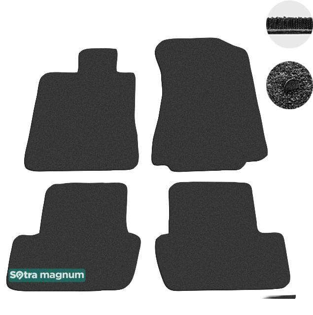 Sotra 07035-MG15-BLACK Interior mats Sotra two-layer black for Honda Legend (2009-2010), set 07035MG15BLACK