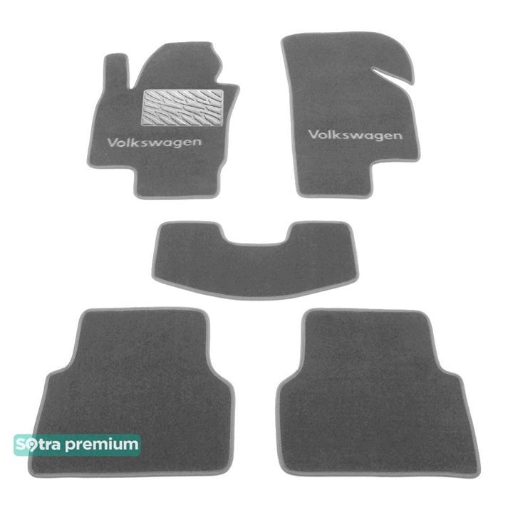 Sotra 07037-CH-GREY Interior mats Sotra two-layer gray for Volkswagen Tiguan (2007-2015), set 07037CHGREY