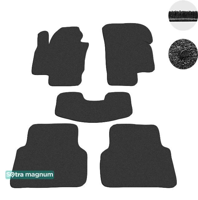 Sotra 07037-MG15-BLACK Interior mats Sotra two-layer black for Volkswagen Tiguan (2007-2015), set 07037MG15BLACK