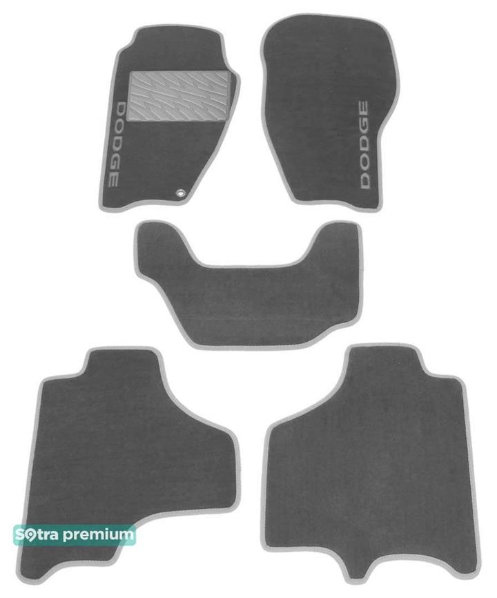 Sotra 07054-CH-GREY Interior mats Sotra two-layer gray for Dodge Nitro (2007-2012), set 07054CHGREY