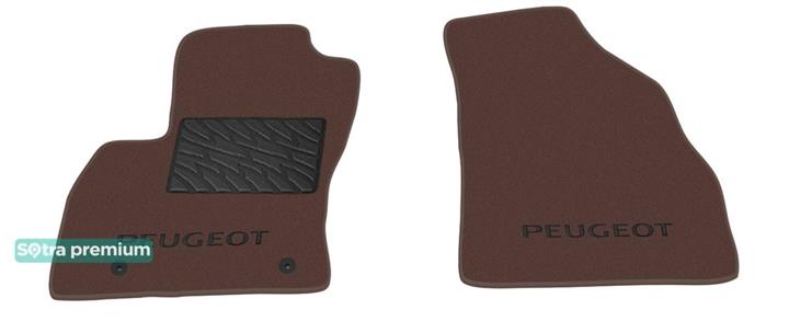 Sotra 07060-CH-CHOCO Interior mats Sotra two-layer brown for Peugeot Bipper (2008-), set 07060CHCHOCO