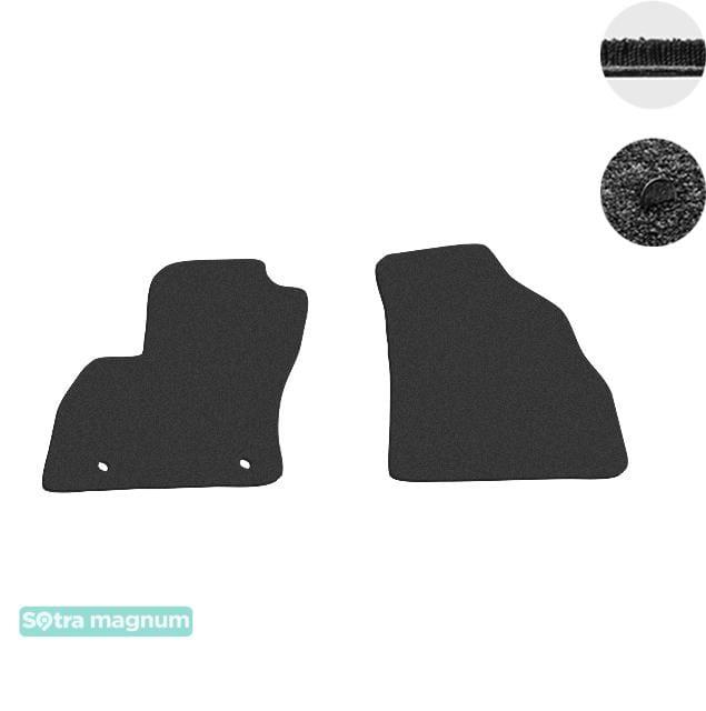 Sotra 07060-MG15-BLACK Interior mats Sotra two-layer black for Peugeot Bipper (2008-), set 07060MG15BLACK