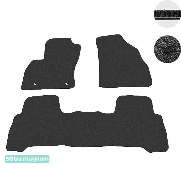Sotra 07061-MG15-BLACK Interior mats Sotra two-layer black for Peugeot Bipper (2008-), set 07061MG15BLACK