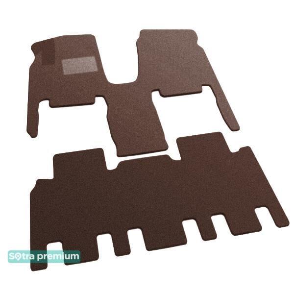Sotra 07069-CH-CHOCO Interior mats Sotra two-layer brown for KIA Carnival (2006-2014), set 07069CHCHOCO