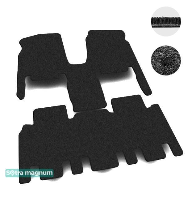 Sotra 07069-MG15-BLACK Interior mats Sotra two-layer black for KIA Carnival (2006-2014), set 07069MG15BLACK
