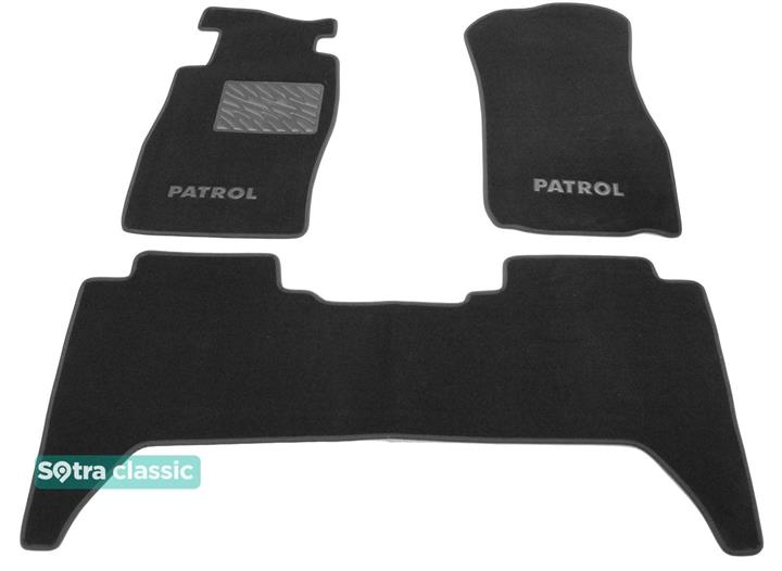 Sotra 07072-GD-GREY Interior mats Sotra two-layer gray for Nissan Patrol (2004-2009), set 07072GDGREY