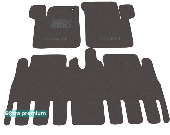 Sotra 07076-CH-CHOCO Interior mats Sotra two-layer brown for Renault Espace (1996-2002), set 07076CHCHOCO