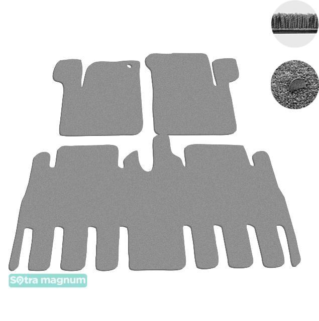 Sotra 07076-MG20-GREY Interior mats Sotra two-layer gray for Renault Espace (1996-2002), set 07076MG20GREY