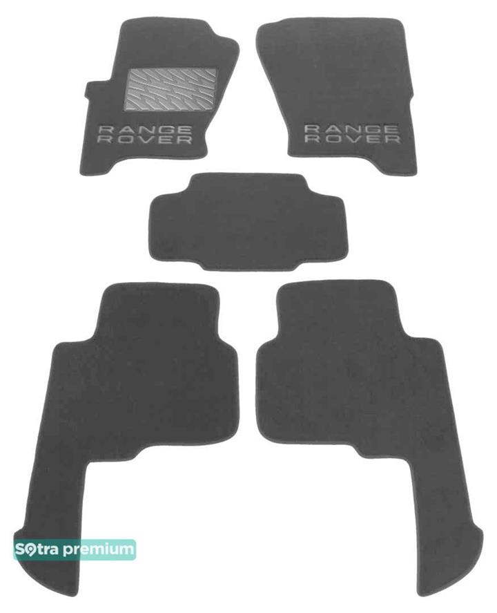 Sotra 07078-CH-GREY Interior mats Sotra two-layer gray for Land Rover Range rover sport (2005-2009), set 07078CHGREY