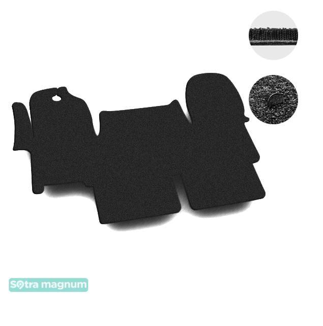 Sotra 07079-MG15-BLACK Interior mats Sotra two-layer black for Iveco Daily (2006-2011), set 07079MG15BLACK