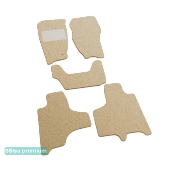 Sotra 07084-CH-BEIGE Interior mats Sotra two-layer beige for Jeep Cherokee (2008-2013), set 07084CHBEIGE