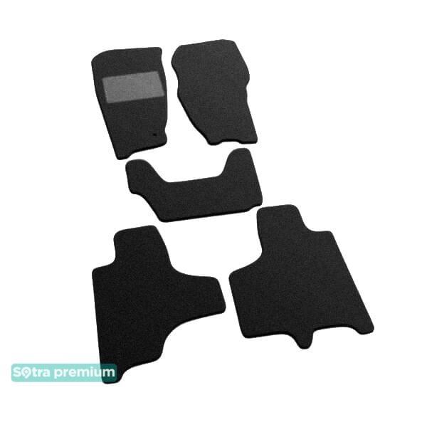 Sotra 07084-CH-BLACK Interior mats Sotra two-layer black for Jeep Cherokee (2008-2013), set 07084CHBLACK