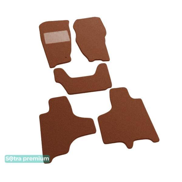 Sotra 07084-CH-TERRA Interior mats Sotra two-layer terracotta for Jeep Cherokee (2008-2013), set 07084CHTERRA