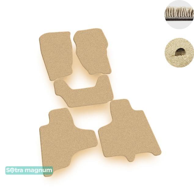 Sotra 07084-MG20-BEIGE Interior mats Sotra two-layer beige for Jeep Cherokee (2008-2013), set 07084MG20BEIGE