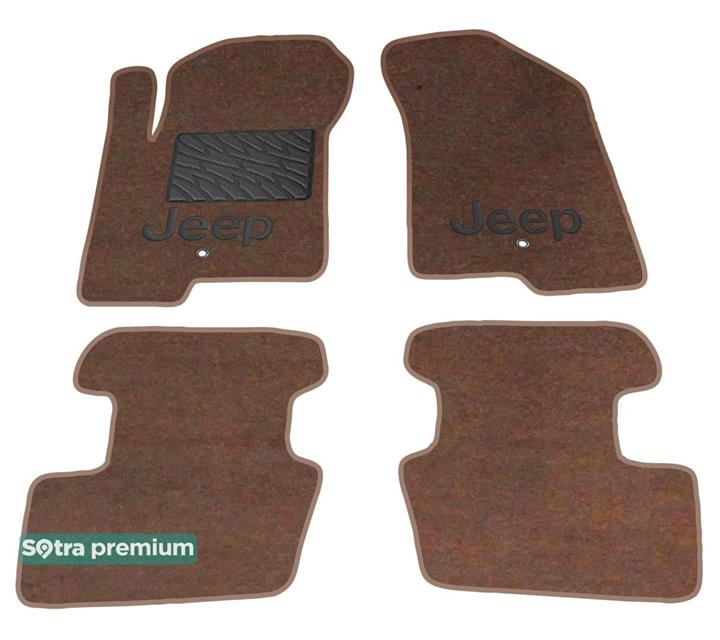 Sotra 07085-CH-CHOCO Interior mats Sotra two-layer brown for Jeep Patriot (2007-2016), set 07085CHCHOCO