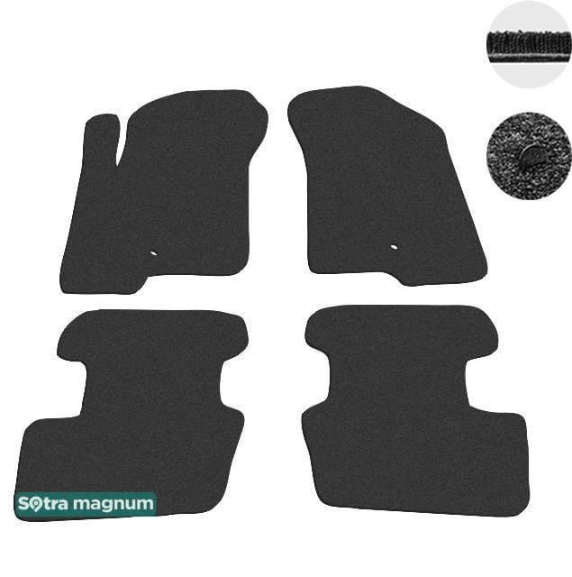 Sotra 07085-MG15-BLACK Interior mats Sotra two-layer black for Jeep Patriot (2007-2016), set 07085MG15BLACK