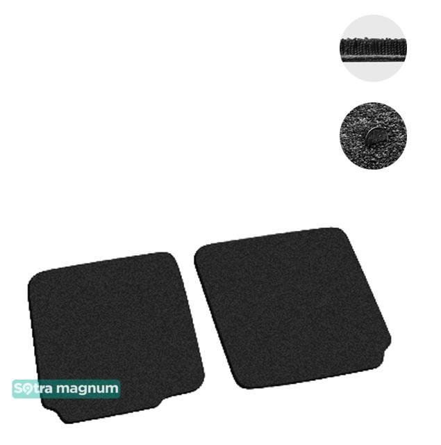 Sotra 07099-3-MG15-BLACK Interior mats Sotra two-layer black for Opel Zafira b (2005-2014), set 070993MG15BLACK