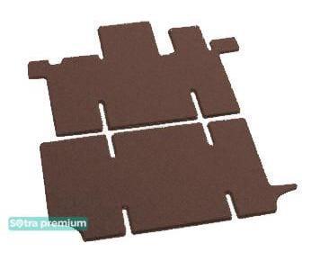 Sotra 07106-5-CH-CHOCO Interior mats Sotra two-layer brown for Peugeot Boxer (2002-2006), set 071065CHCHOCO