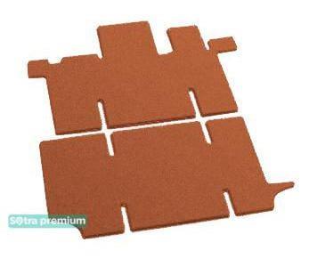 Sotra 07106-5-CH-TERRA Interior mats Sotra two-layer terracotta for Peugeot Boxer (2002-2006), set 071065CHTERRA