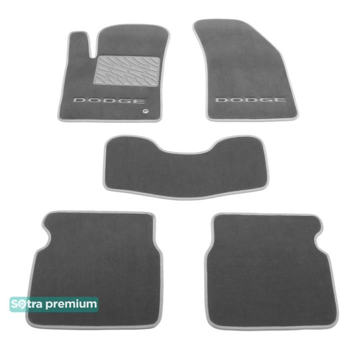 Sotra 07110-CH-GREY Interior mats Sotra two-layer gray for Dodge Avenger (2008-2014), set 07110CHGREY