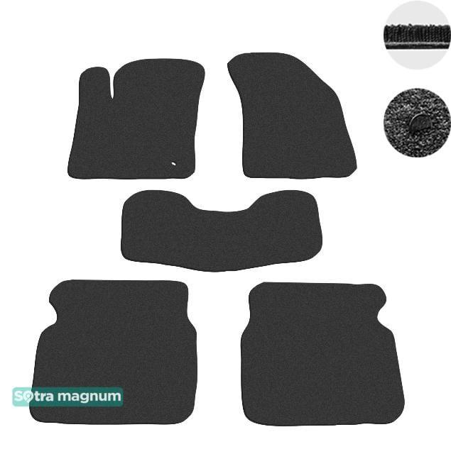 Sotra 07110-MG15-BLACK Interior mats Sotra two-layer black for Dodge Avenger (2008-2014), set 07110MG15BLACK