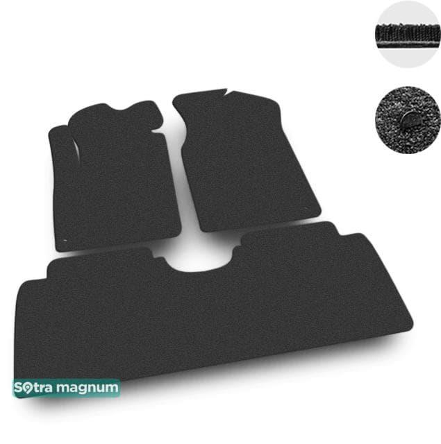 Sotra 07115-MG15-BLACK Interior mats Sotra two-layer black for Volkswagen Sharan (1995-2010), set 07115MG15BLACK