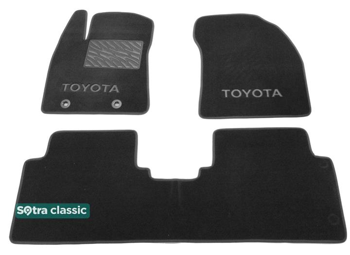 Sotra 07116-GD-GREY Interior mats Sotra two-layer gray for Toyota Avensis (2009-), set 07116GDGREY