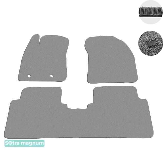 Sotra 07116-MG20-GREY Interior mats Sotra two-layer gray for Toyota Avensis (2009-), set 07116MG20GREY