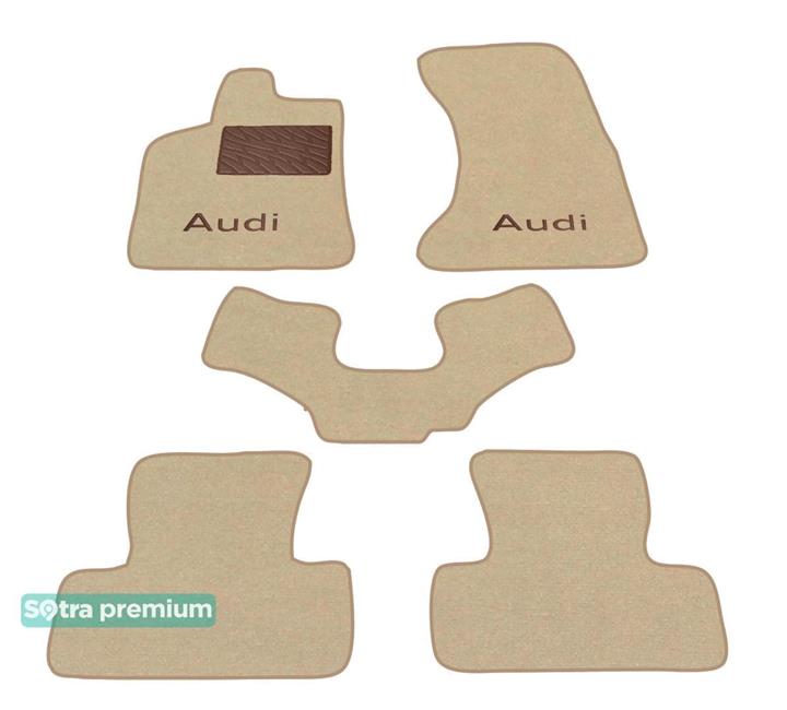 Sotra 07117-CH-BEIGE Interior mats Sotra two-layer beige for Audi Q5 (2008-2016), set 07117CHBEIGE