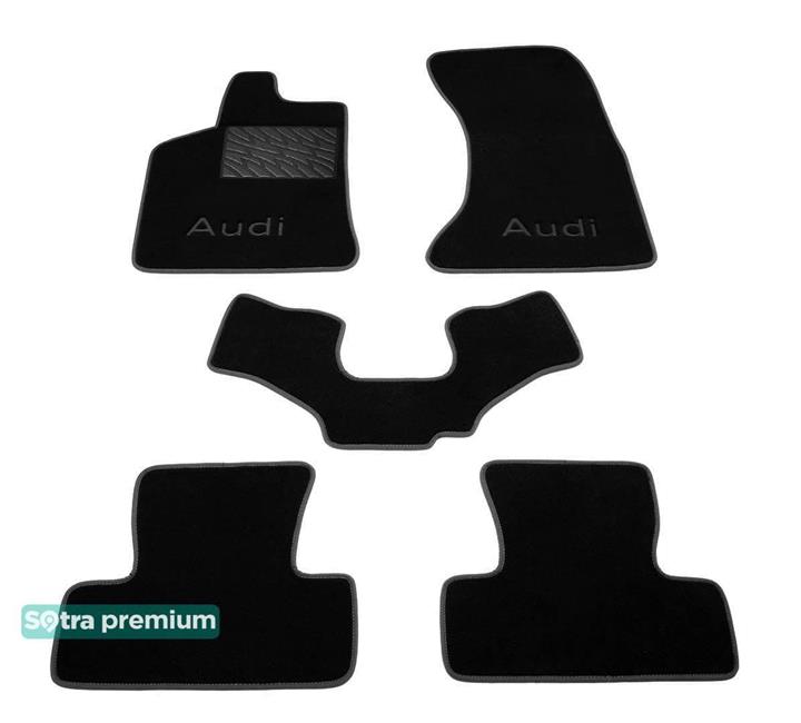 Sotra 07117-CH-BLACK Interior mats Sotra two-layer black for Audi Q5 (2008-2016), set 07117CHBLACK