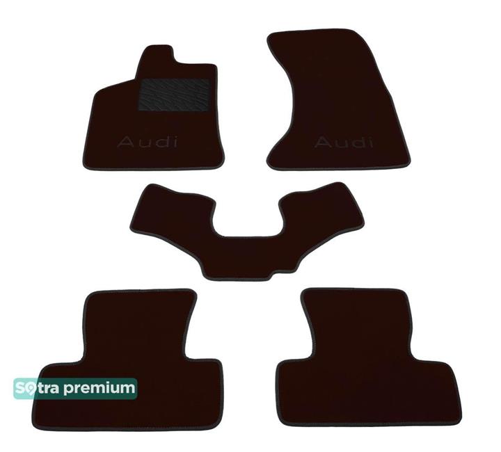 Sotra 07117-CH-CHOCO Interior mats Sotra two-layer brown for Audi Q5 (2008-2016), set 07117CHCHOCO