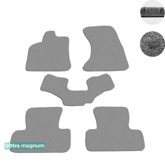 Sotra 07117-MG20-GREY Interior mats Sotra two-layer gray for Audi Q5 (2008-2016), set 07117MG20GREY