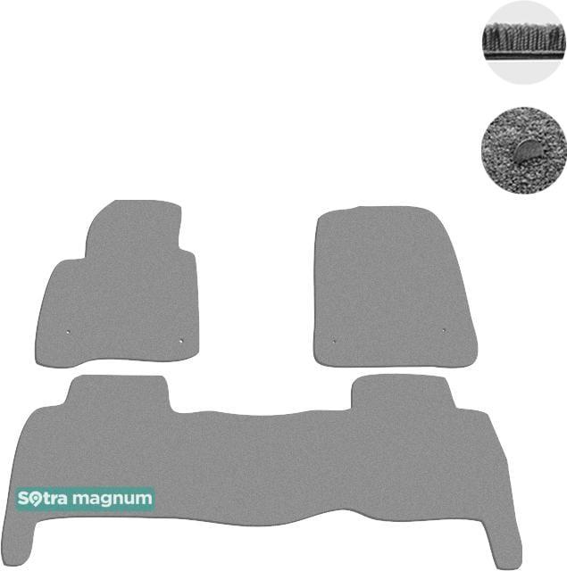 Sotra 07119-MG20-GREY Interior mats Sotra two-layer gray for Lexus Lx570 (2007-2011), set 07119MG20GREY