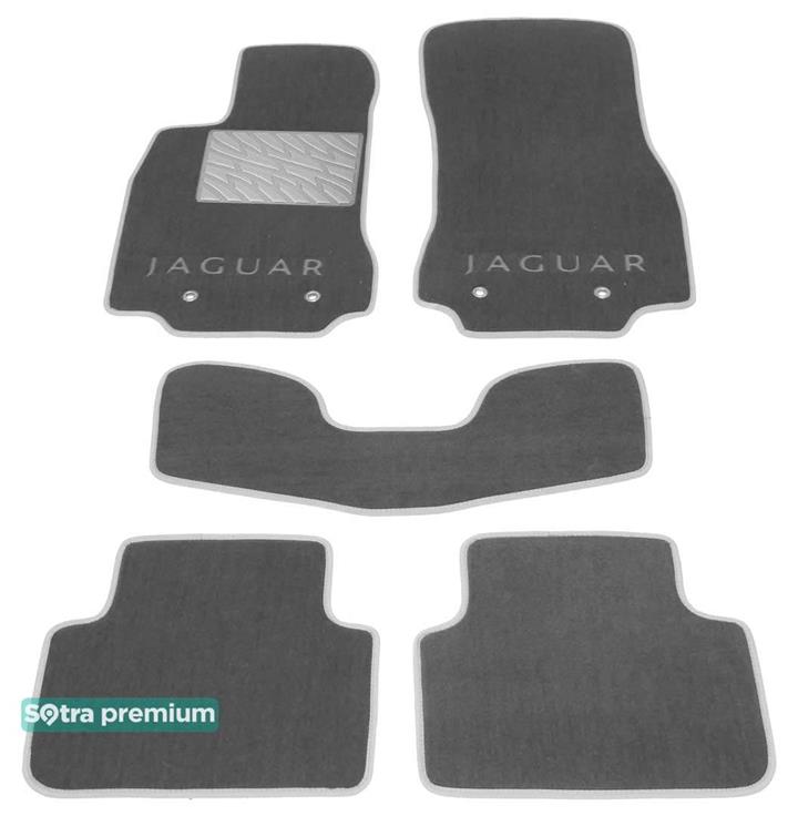 Sotra 07120-CH-GREY Interior mats Sotra two-layer gray for Jaguar Xf (2008-2015), set 07120CHGREY