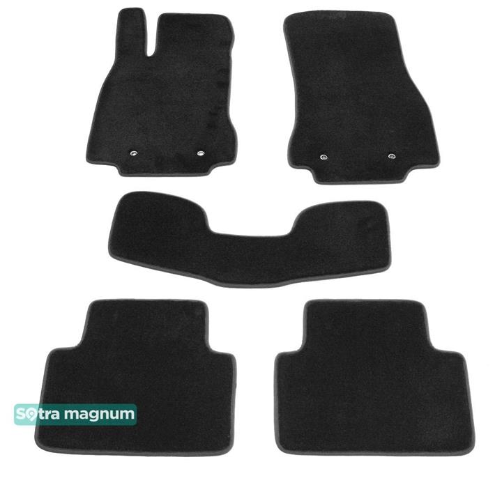 Sotra 07120-MG15-BLACK Interior mats Sotra two-layer black for Jaguar Xf (2008-2015), set 07120MG15BLACK